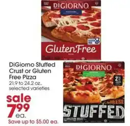 Giant Eagle Digiorno stuffed crust or gluten free pizza offer