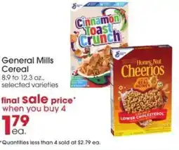 Giant Eagle General mills cereal offer