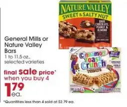 Giant Eagle General mills or nature valley offer