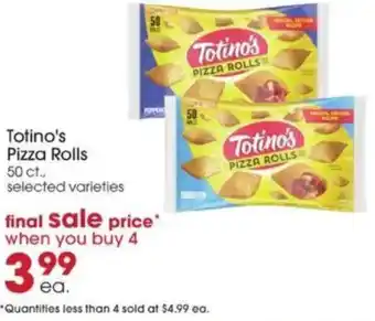 Giant Eagle Totino's pizza rolls offer