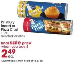 Giant Eagle Pillsbury bread or pizza crust offer