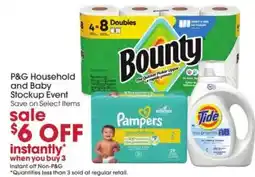 Giant Eagle P&g household and baby stockup event offer