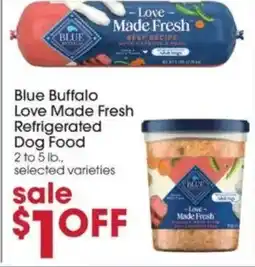 Giant Eagle Blue buffalo love made fresh refrigerated dog food offer