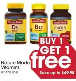 Giant Eagle Nature made vitamins entire line offer