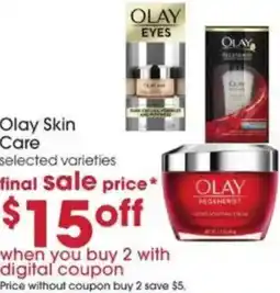 Giant Eagle Olay skin care offer