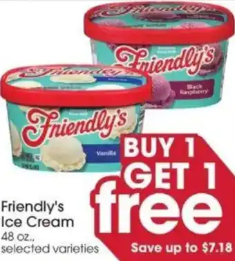 Giant Eagle Friendly's Ice Cream offer