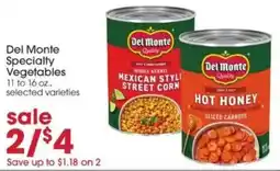 Giant Eagle Del monte specialty vegetables offer