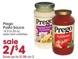 Giant Eagle Prego pasta sauce offer