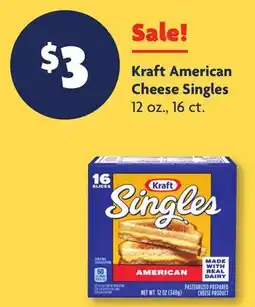 Family Dollar Kraft American Cheese Singles offer