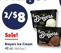 Family Dollar Breyers Ice Cream offer