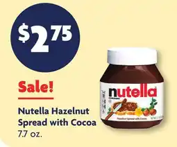Family Dollar Nutella Hazelnut Spread with Cocoa offer
