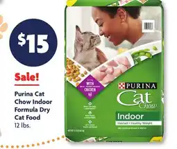 Family Dollar Purina Cat Chow Indoor Formula Dry Cat Food offer