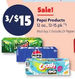 Family Dollar Pepsi Products offer