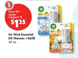 Family Dollar Air Wick Essential Oil Warmer + Refill offer