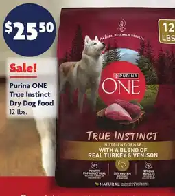 Family Dollar Purina ONE True Instinct Dry Dog Food offer