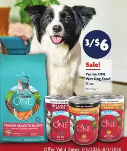 Family Dollar Purina ONE Wet Dog Food offer