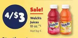 Family Dollar Welch's Juices offer