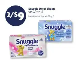 Family Dollar Snuggle Dryer Sheets offer