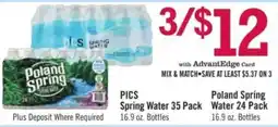 Price Chopper Pics Spring Water offer