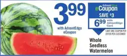 Price Chopper Whole Seedless Watermelon offer