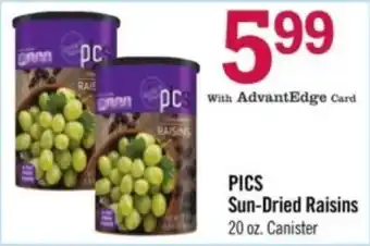 Price Chopper Pics Sun-Dried Raisins offer