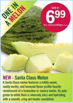 Price Chopper Santa Claus Melon offer