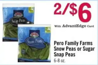 Price Chopper Pero Family Farms Snow Peas or Sugar Snap Peas offer