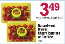 Price Chopper NatureSweet D'Vines Cherry Tomatoes on The Vine offer
