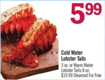 Price Chopper Cold Water Lobster Tails offer