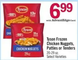 Price Chopper Tyson frozen chicken nuggets, patties or tenders offer