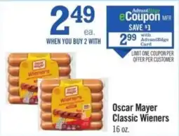 Price Chopper Oscar Mayer Classic Wieners offer