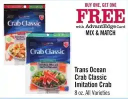 Price Chopper Trans Ocean Crab Classic Imitation Crab offer