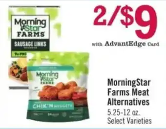Price Chopper Morningstar Farms Meat Alternatives offer