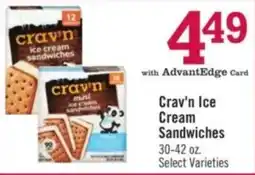 Price Chopper Crav'n Ice Cream Sandwiches offer