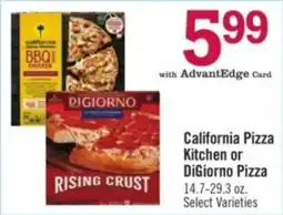 Price Chopper California Pizza Kitchen or DiGiorno Pizza offer