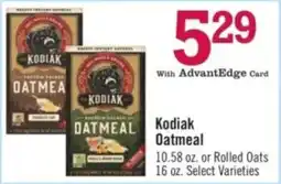 Price Chopper Kodiak Oatmeal offer