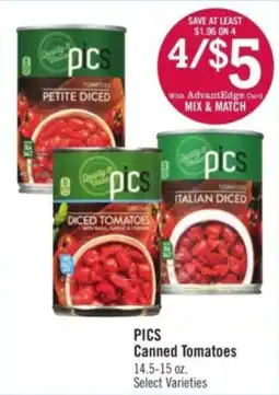 Price Chopper Pics Canned Tomatoes offer