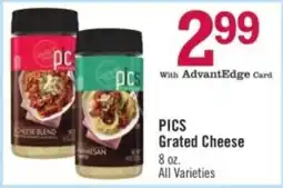 Price Chopper Pics Grated Cheese offer