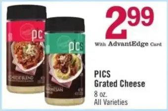 Price Chopper Pics Grated Cheese offer