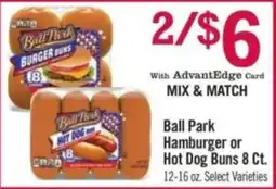 Price Chopper Ball Park Hamburger or Hot Dog Buns offer