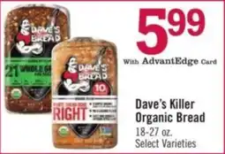 Price Chopper Dave's Killer Organic Bread offer