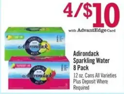 Price Chopper Adirondack Sparkling Water offer