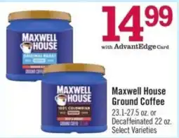 Price Chopper Maxwell House Ground Coffee offer