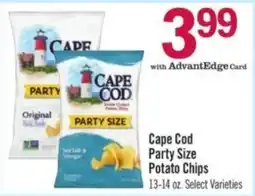 Price Chopper Cape Cod Party Size Potato Chips offer