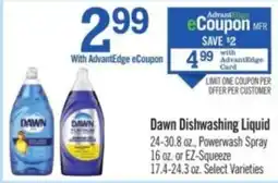 Price Chopper Dawn Dishwashing Liquid offer