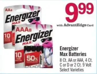 Price Chopper Energizer Max Batteries offer