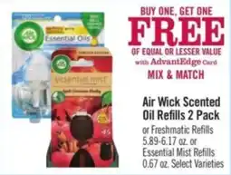 Price Chopper Air Wick Scented Oil Refills offer