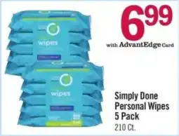 Price Chopper Simply Done Personal Wipes offer