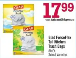Price Chopper Glad ForceFlex Tall Kitchen Trash Bags offer