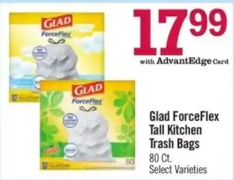 Price Chopper Glad ForceFlex Tall Kitchen Trash Bags offer